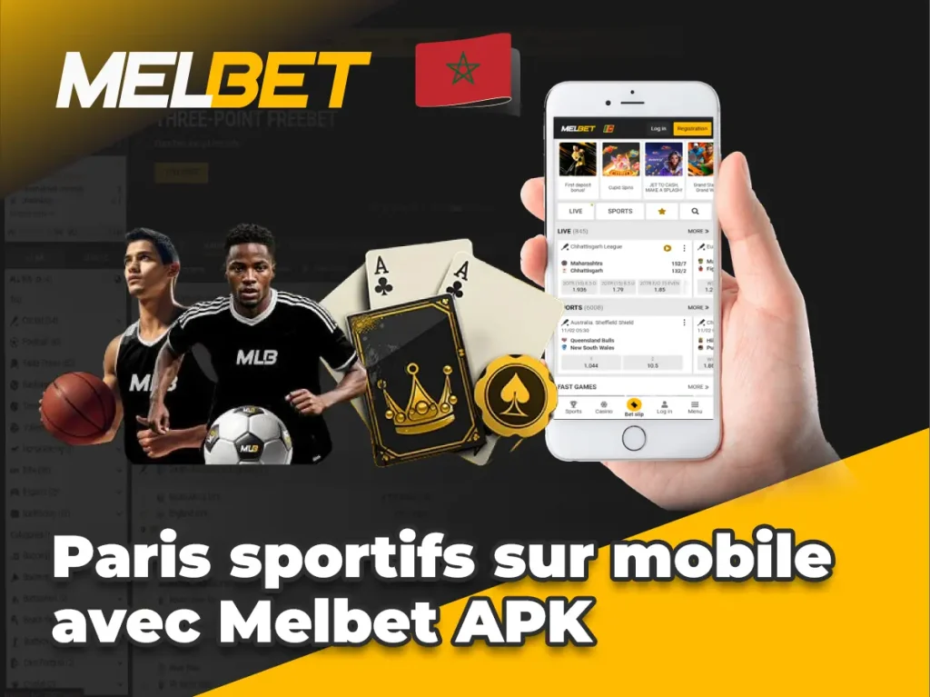 Paris sportifs sur mobile avec Melbet APK