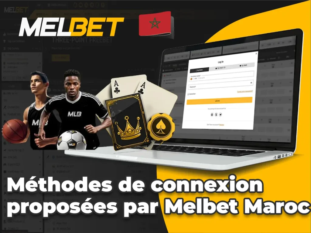 Méthodes de connexion proposées par Melbet Maroc