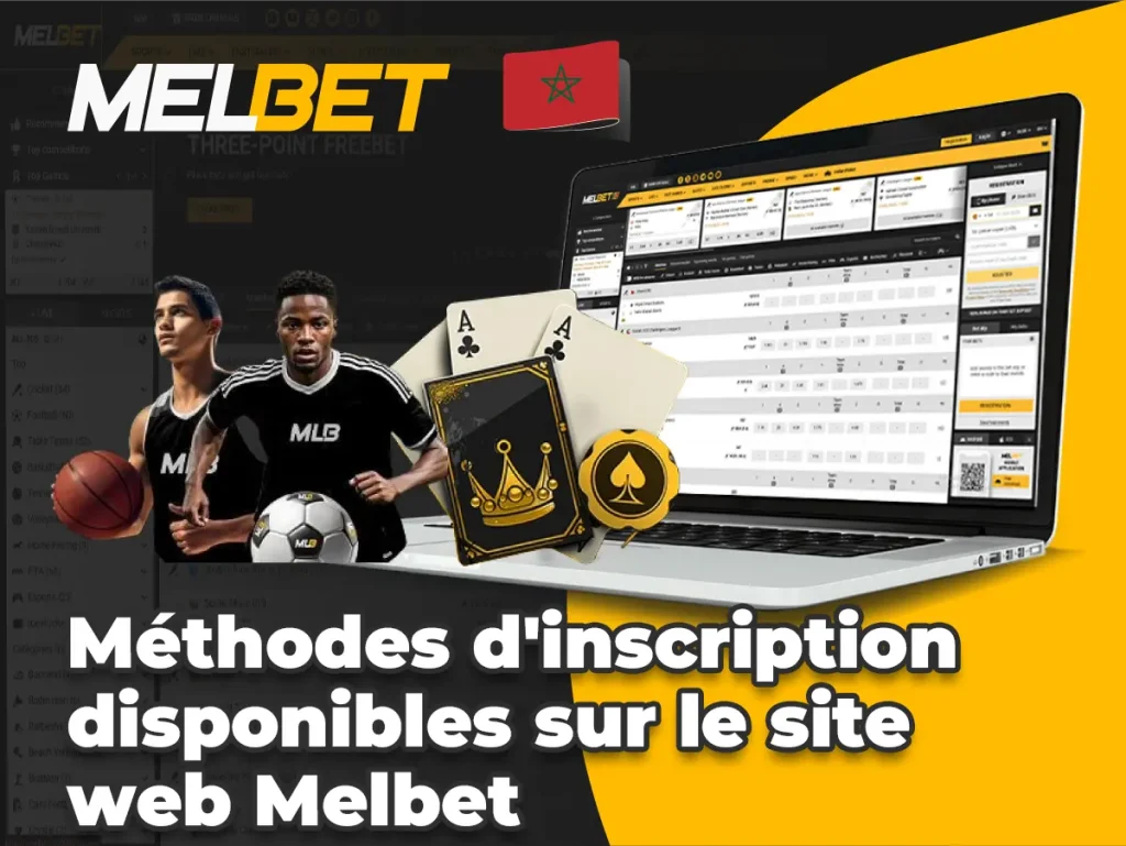 Méthodes d'inscription disponibles sur le site web Melbet